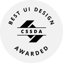 Badge Best UI Design awarded