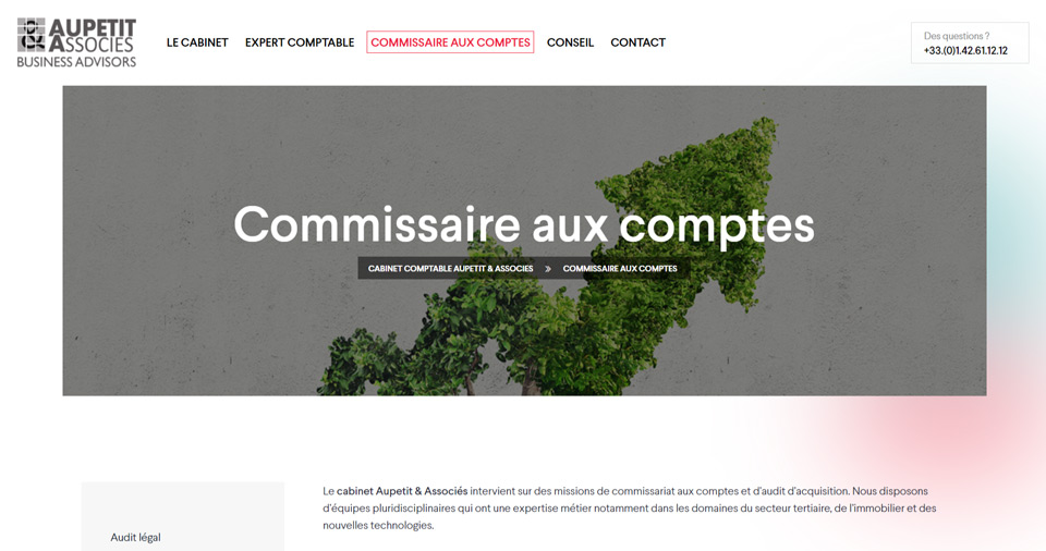 Création du nouveau site pour le cabinet Aupetit.fr
