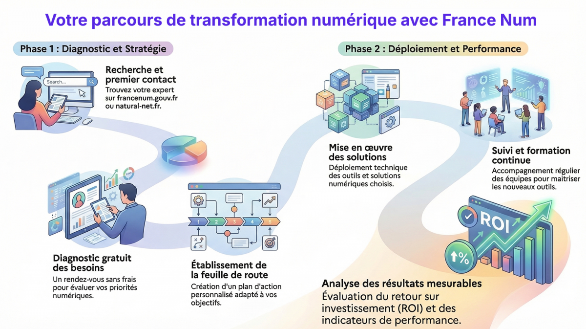 Votre parcours de transformation num&eacute;rique avec France Num