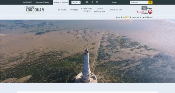 Refonte graphique du site du Phare de Cordouan
