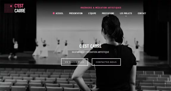 Création et mise en ligne du site internet de C'est Carré