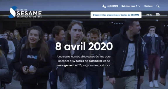 Refonte du site internet Concours SESAME