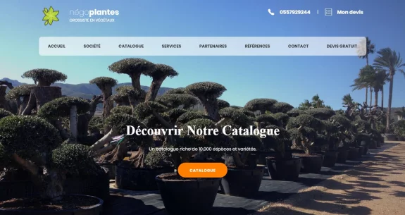 Refonte du site internet : Négoplantes