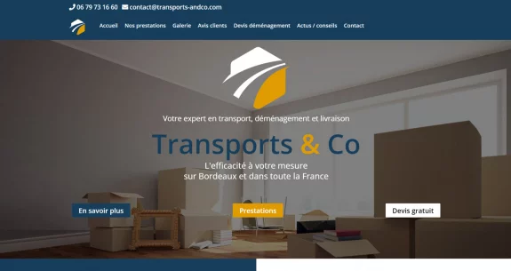 Changement de CMS pour le site de Transport and Co