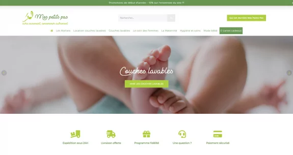 Ouverture commerciale de la boutique en ligne Mes Petits Pas