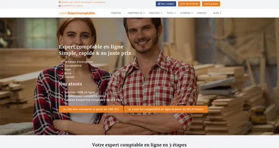 Refonte du site Le bon Expert Comptable