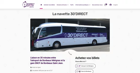 Mise en ligne de la plateforme 30'Direct pour Keolis