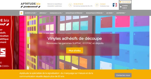 Refonte de la boutique en ligne Aptetude.biz