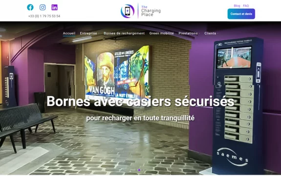 Cration d'un nouveau site pour une start-up franaise