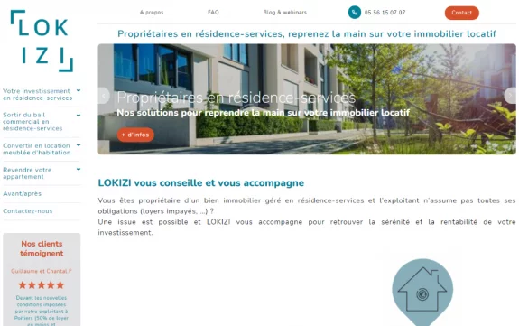 Un nouveau site web ddi au SEO pour notre client LOKIZI