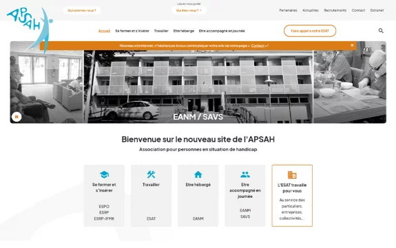 Refonte du site Internet de l'APSAH