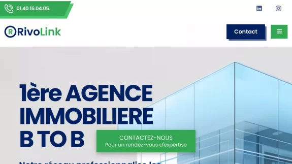 Cration dun site web pour RivoLink