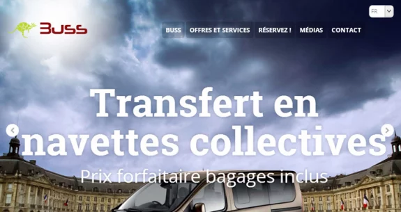 Lancement de la première version du site Internet de Buss