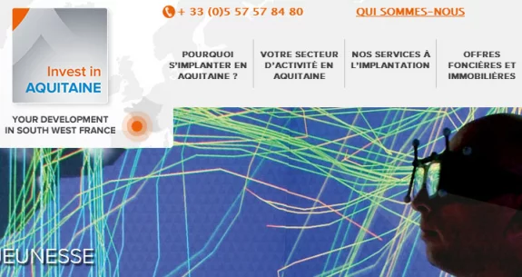 Un nouveau site web pour Invest In Aquitaine réalisé par notre agence web