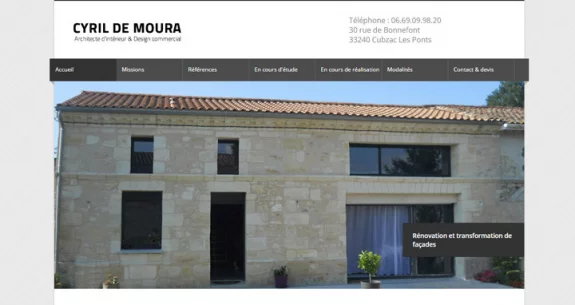 Un site Internet pour Architecte Interieur 33