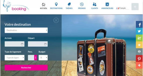 Réservez votre location de vacances avec le site Internet Lys Booking
