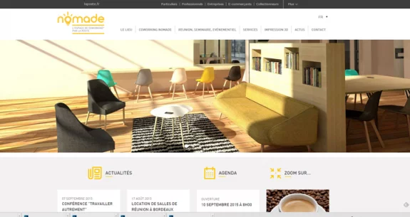 Ouverture commerciale du site Internet de l'espace Coworking Nomade