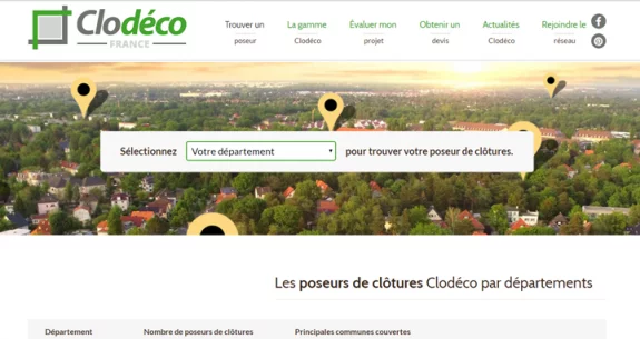 Nouveau site pour Clodéco, l'annuaire des poseurs de clôtures