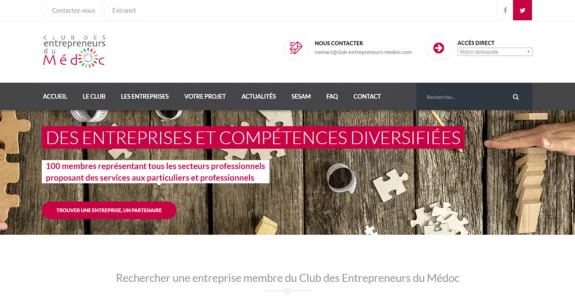 Nouveau site internet pour le Club des entrepreneurs du Médoc