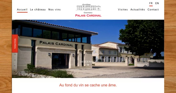 Refonte graphique du site du Château Palais Cardinal