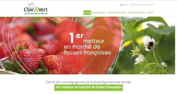 Découvrez le nouveau site internet de Clair & Vert