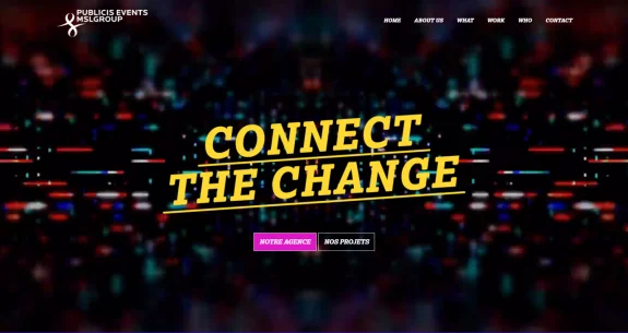 Nouveau site web pour Publicis Events