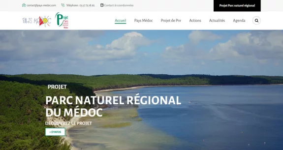 Refonte du site web de Pays Médoc