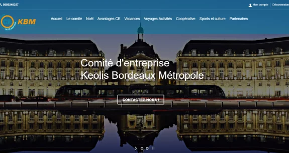 Nouveau site internet pour le CE Keolis Bordeaux Métropole