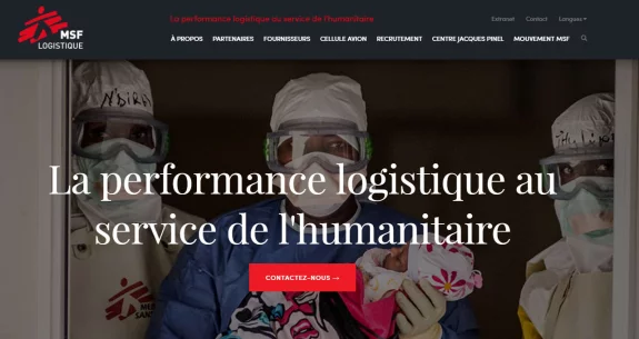Nouveau site web pour MSF Logistique