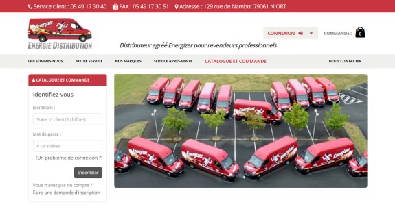 Refonte graphique pour Energie Distribution