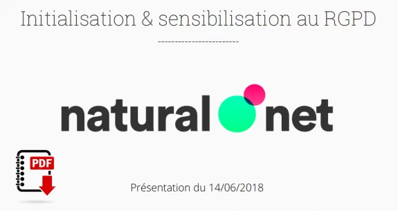 RGPD : PDF initiation & sensibilisation 2018