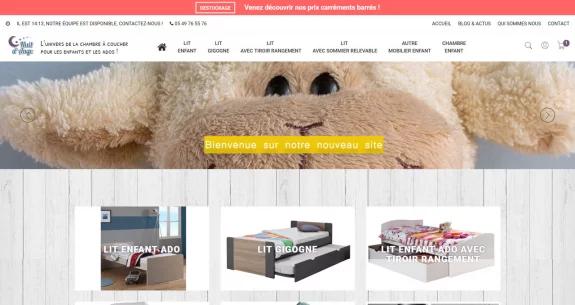 Refonte du site d'e-commerce nuitdange.fr