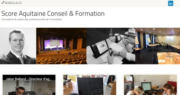 Mise en ligne du site web Score Aquitaine
